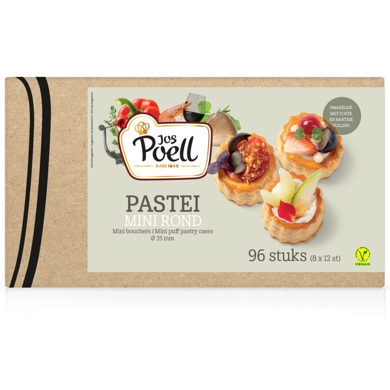 Pastei – Horeca Pastei mini rond 96 stuks