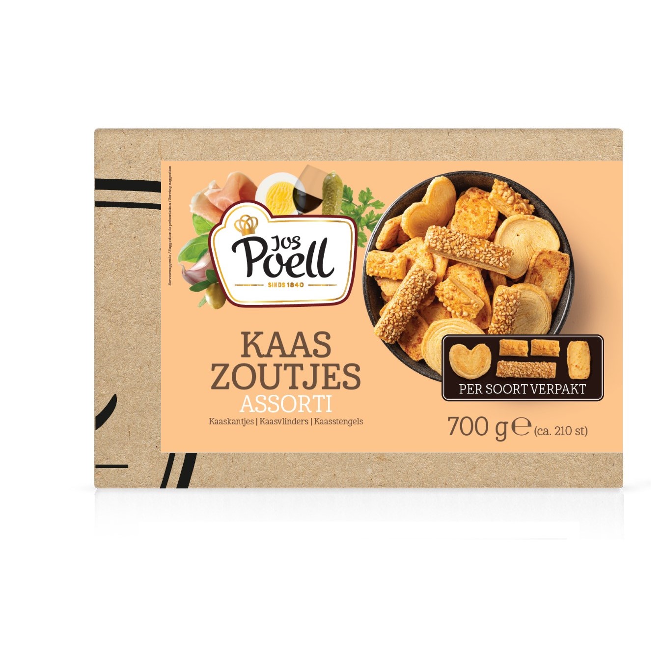 Zoutjes & overig – Horeca Kaaszoutjes assorti 210 stuks Zoutjes & overig – Horeca Kaaszoutjes assorti 210 stuks