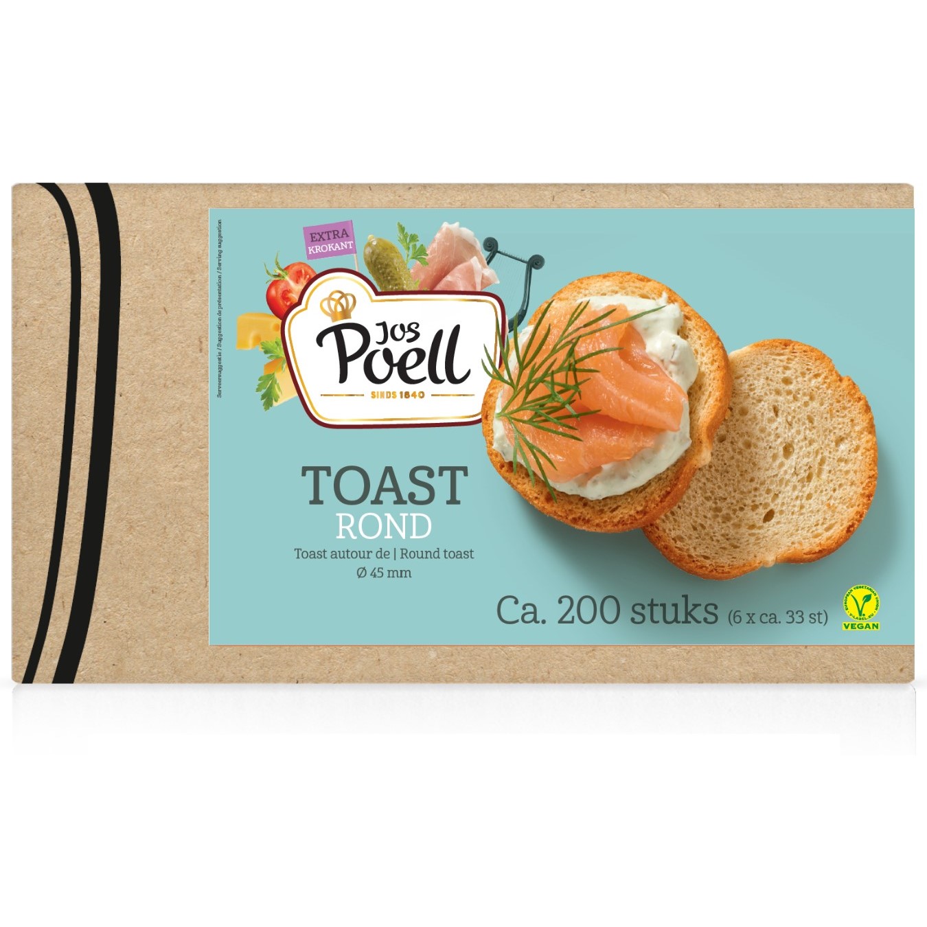 Toast – Horeca Toast rond 200 stuks Toast – Horeca Toast rond 200 stuks
