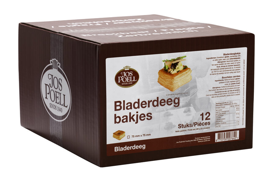 Bladerdeegbakjes vierkant Bladerdeegbakjes vierkant