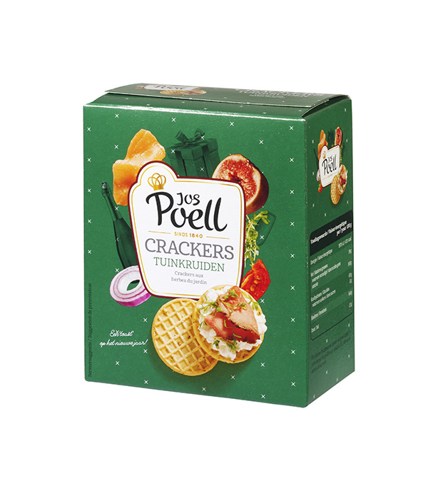 Tuinkruiden crackers groen/zwart Tuinkruiden crackers groen/zwart