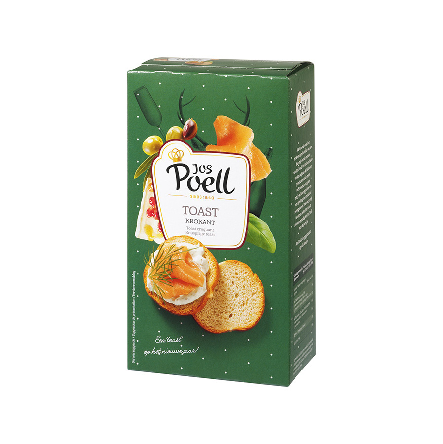 Toast krokant groen/zwart Toast krokant groen/zwart