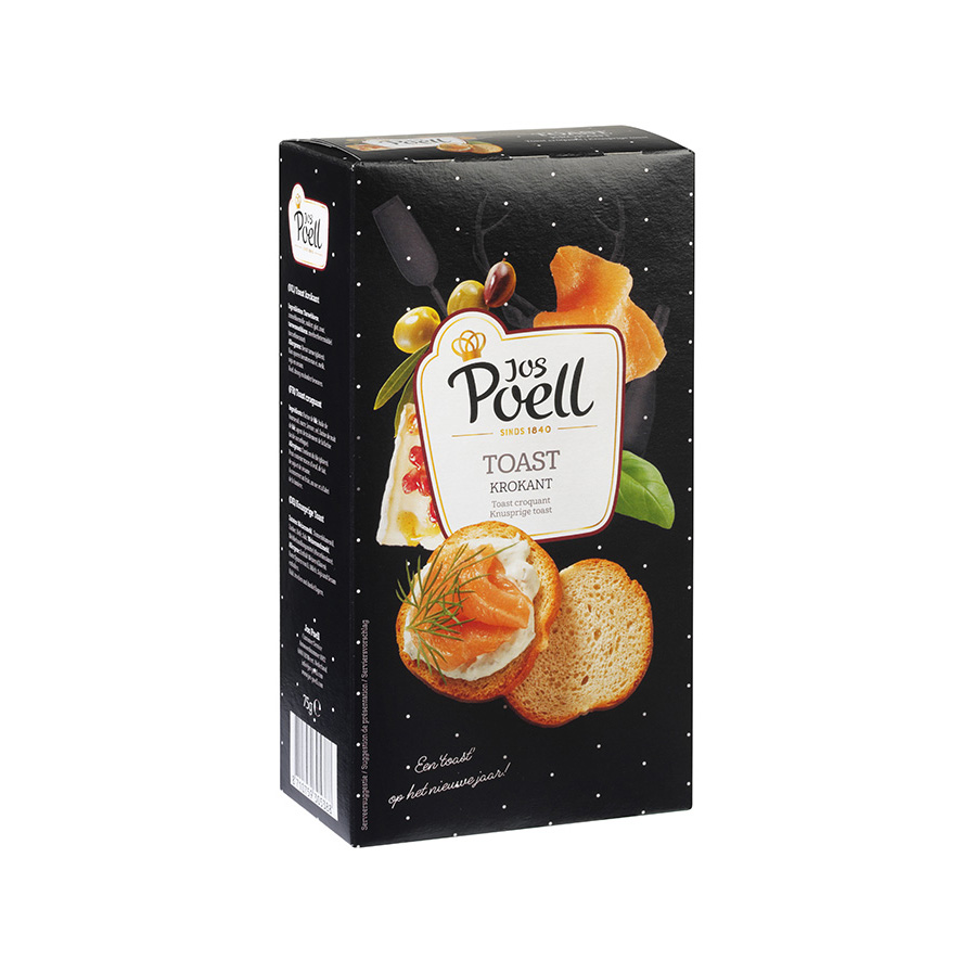 Toast krokant zwart/groen Toast krokant zwart/groen