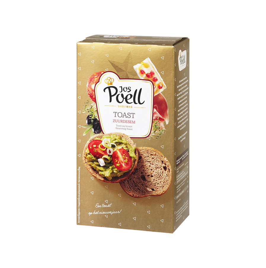 Toast zuurdesem goud/rood Toast zuurdesem goud/rood