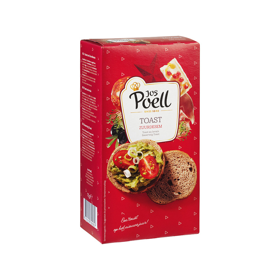 Toast zuurdesem rood/goud Toast zuurdesem rood/goud