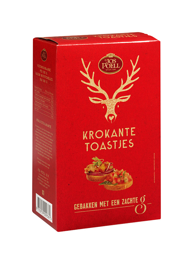Krokant toast rood/beige Krokant toast rood/beige