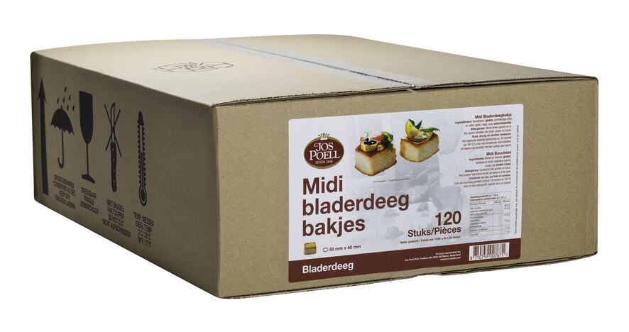 Midi bladerdeegbakjes Midi bladerdeegbakjes
