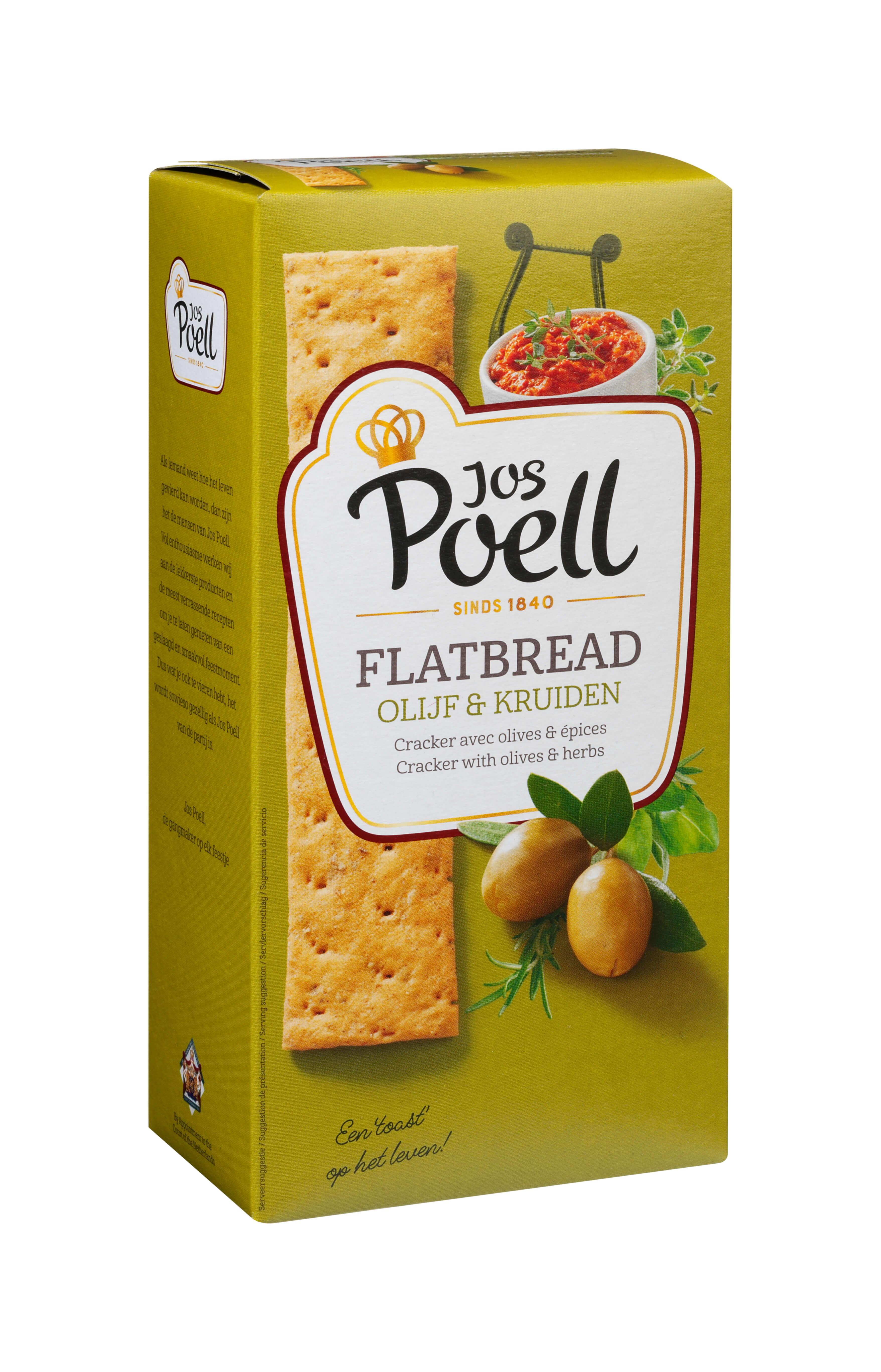 Flatbread olijf & kruiden Flatbread olijf & kruiden
